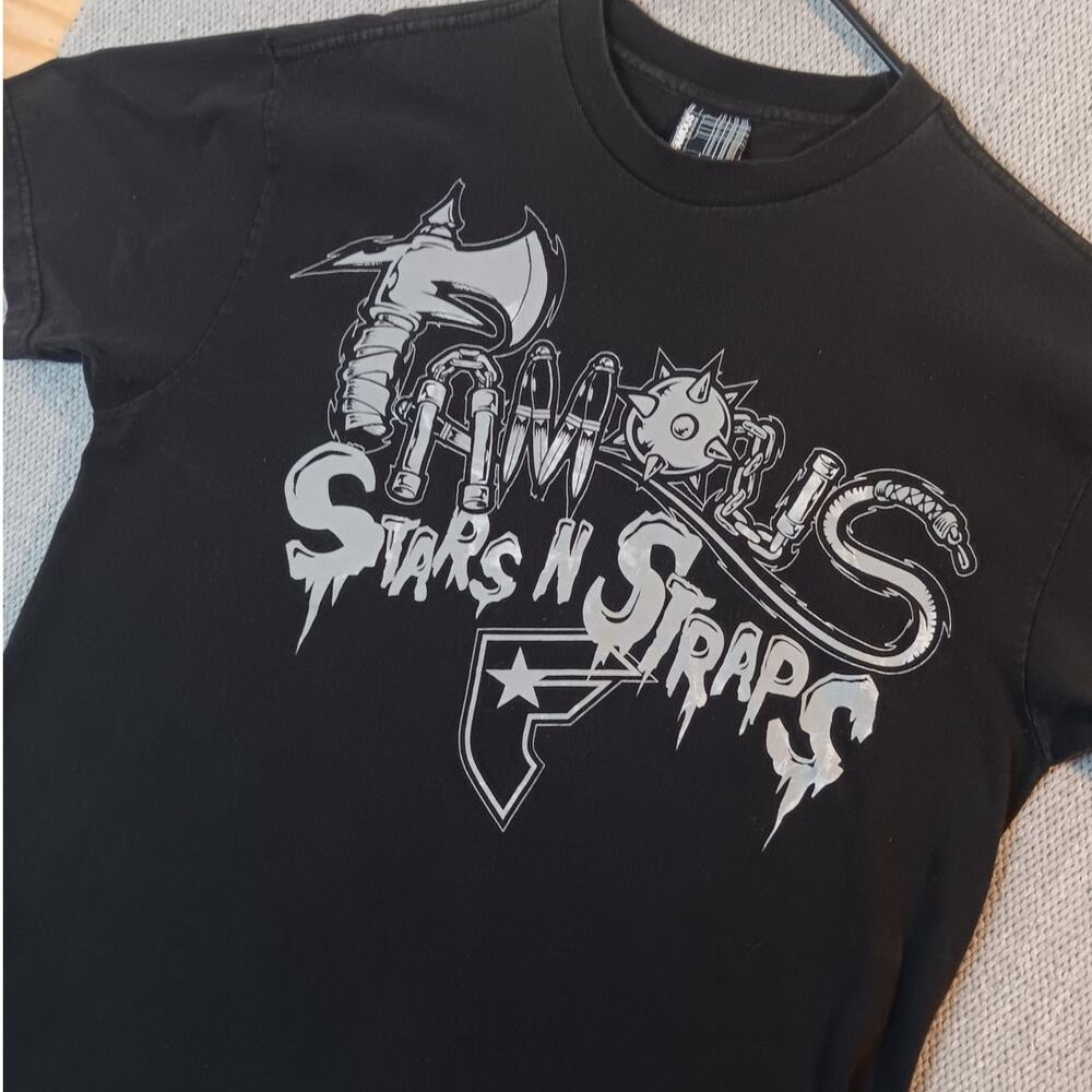 Famous Stars & Straps Tee L Black Bring The Pain Front Back - Picture 6 of 16